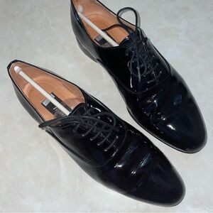 Patent Leather Tuxedo Shoes